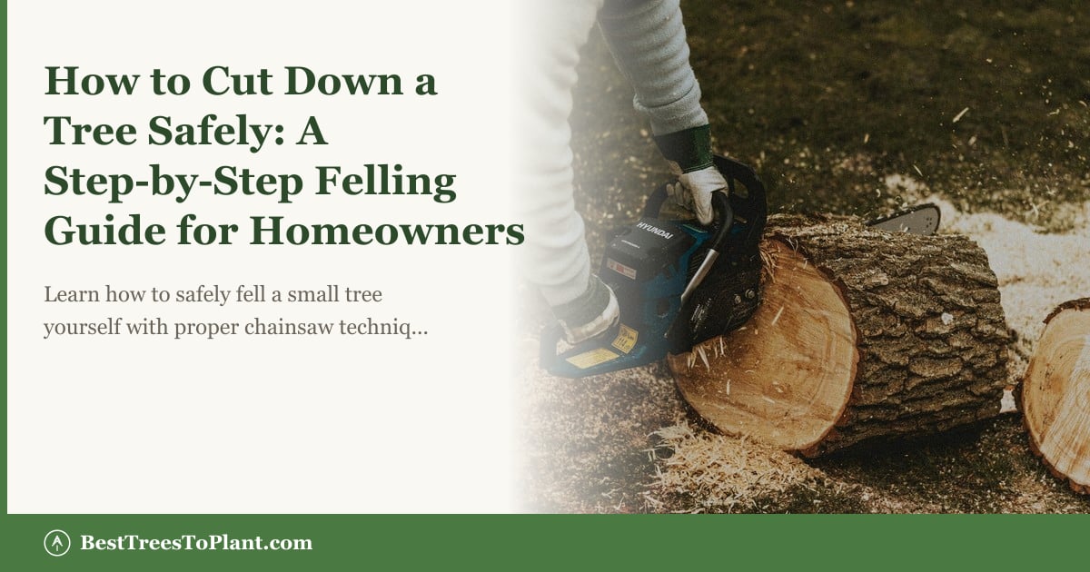 How to Cut Down a Tree Safely: A Step-by-Step Felling Guide for ...